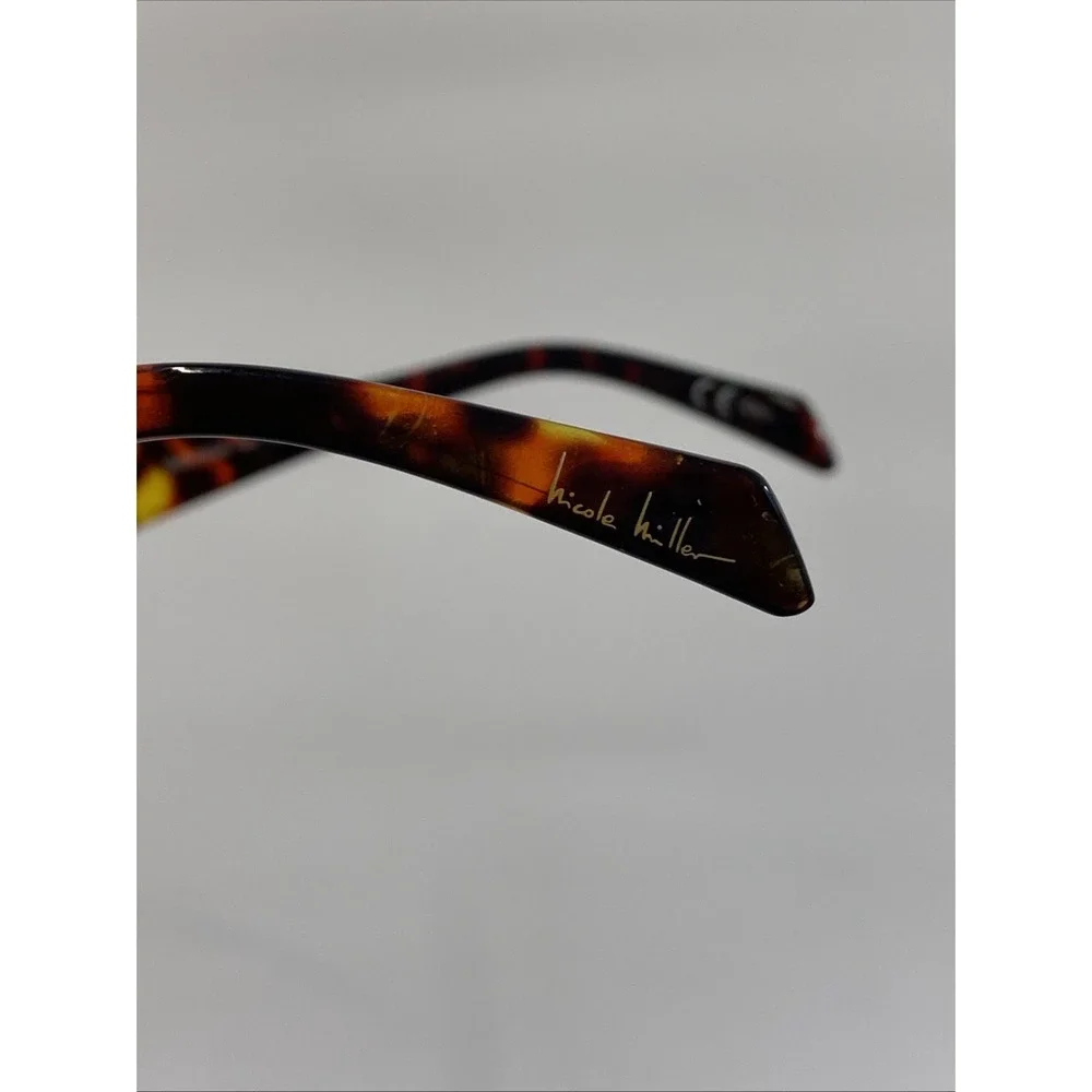 Nicole Miller Readers CatEye Glasses NM326  +2.50 Chunky Brown Acetate‎ Tortoise